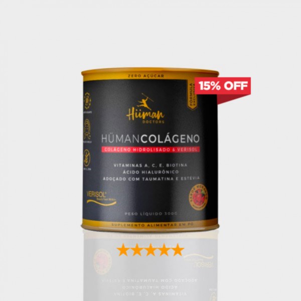 Hüman Colágeno + vitaminas - sabor morango