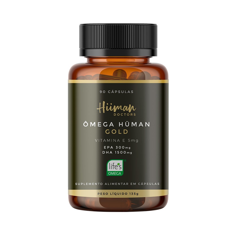 Ômega Hüman Gold - 90 cáps. VEGANO