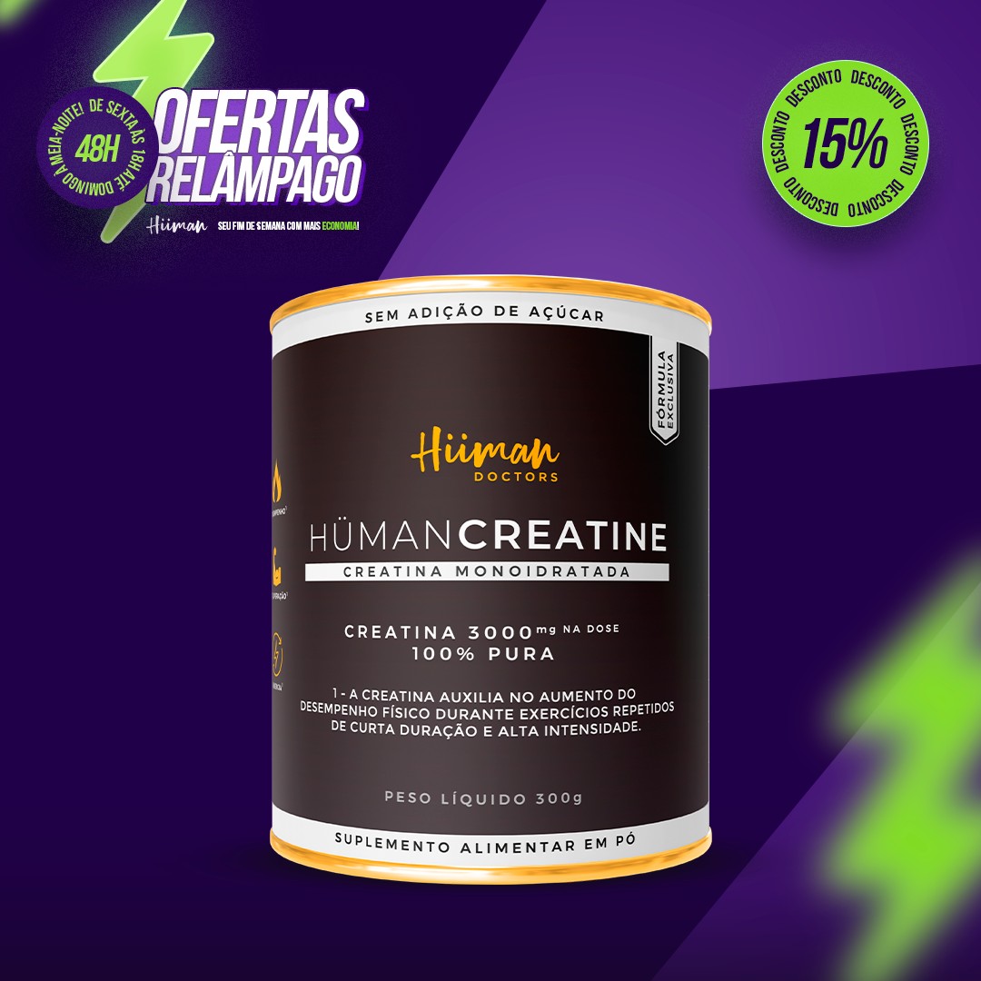 Hüman Creatine - Creatina 100% pura