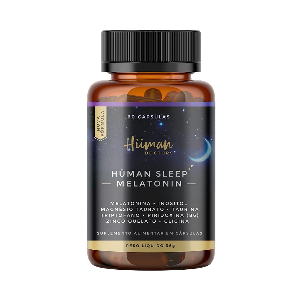 Hüman Sleep Melatonin - 60 cáps.